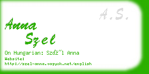 anna szel business card